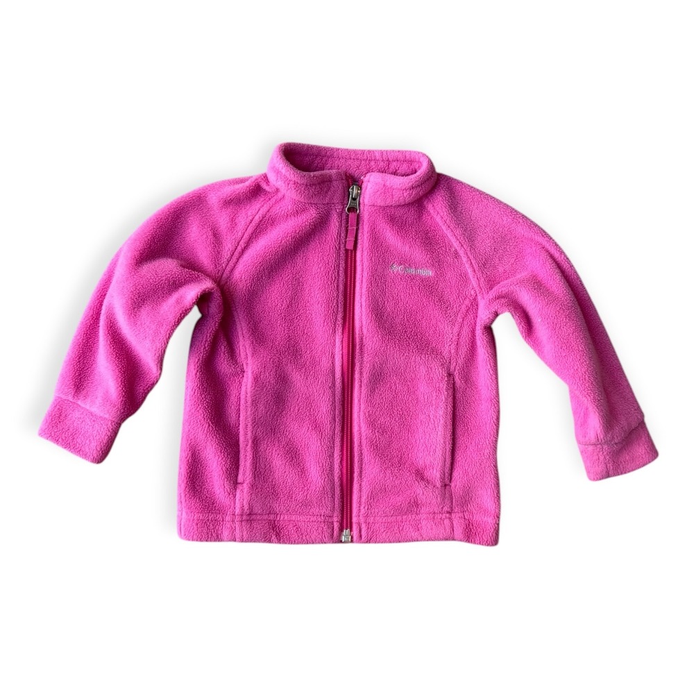Columbia Girls Pink Full Zip Fleece Jacket 12-18 Months
